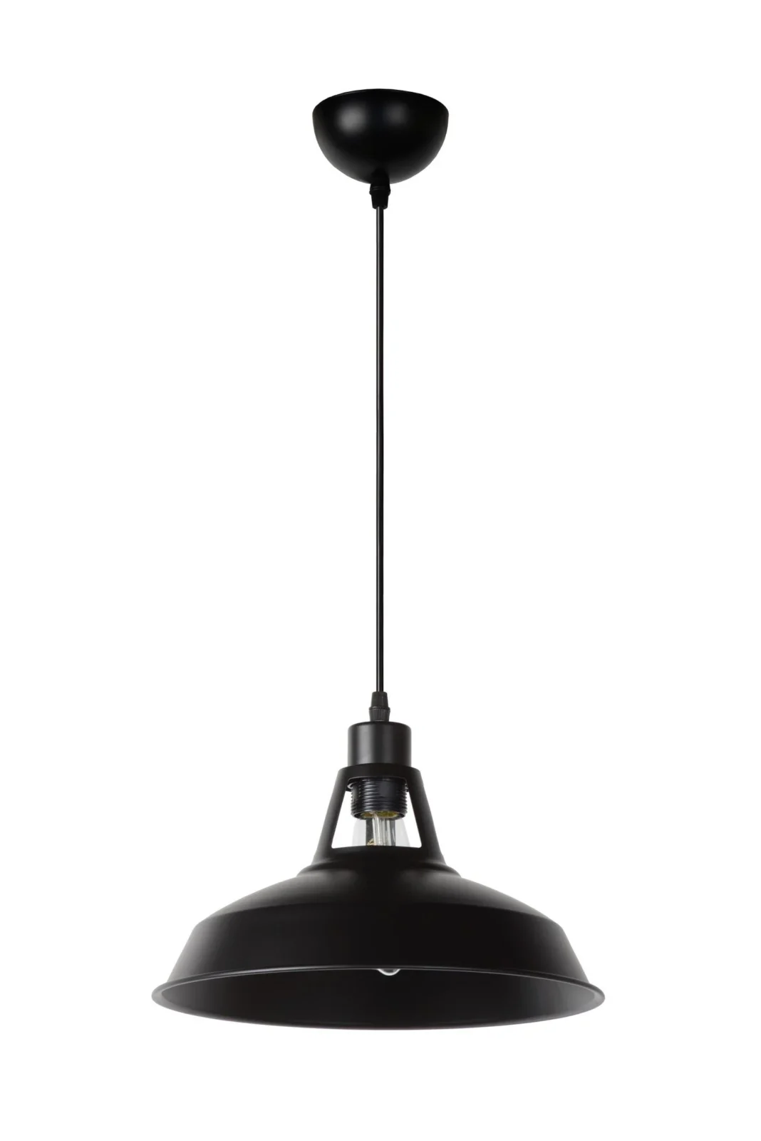Lucide BRASSY-BIS - Zu00e1vesnu00e9 svetlo - u00d8 31 cm - 1xE27 - u010cierna