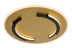 Lucide ANDREAS - Zapustenu00e9 stropnu00e9 svetlo - u00d8 39,6 cm - LED - 1x30W 2700K - Matt Gold / Brass