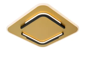Lucide ANDREAS - Zapustenu00e9 stropnu00e9 svetlo - LED - 1x30W 2700K - matnu00e9 zlato / mosadz