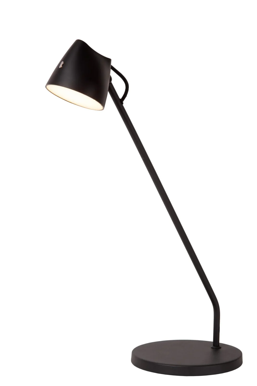 Lucide MILNE - Stolnu00e1 lampa - LED tlmenu00e1 - 1x8W 2700K - u010dierna