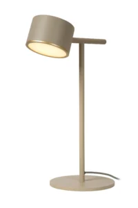 Lucide GIAN - Stolnu00e1 lampa - LED tlmenu00e1. - 1x9W 2700K - Taupe