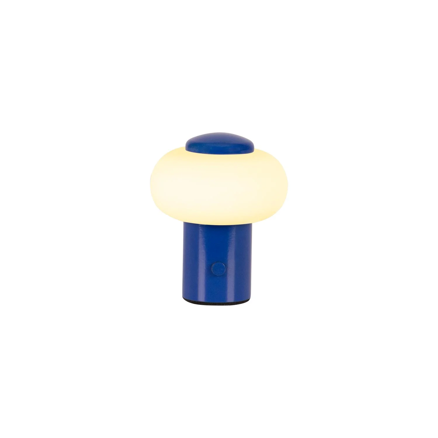 Lucide GUSTAV - Nabu00edjateu013enu00e1 stolnu00e1 lampa - Batu00e9riovu00fd balu00edk - u00d8 8 cm - LED tlmenu00e1 - 1x0,8W 2700K - modru00e1 | Essential