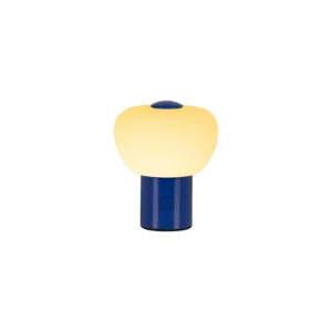 Lucide GUSTAV - Nabu00edjateu013enu00e1 stolnu00e1 lampa - Batu00e9riovu00fd balu00edk - u00d8 8 cm - LED tlmenu00e1 - 1x0,8W 2700K - modru00e1 | Essential