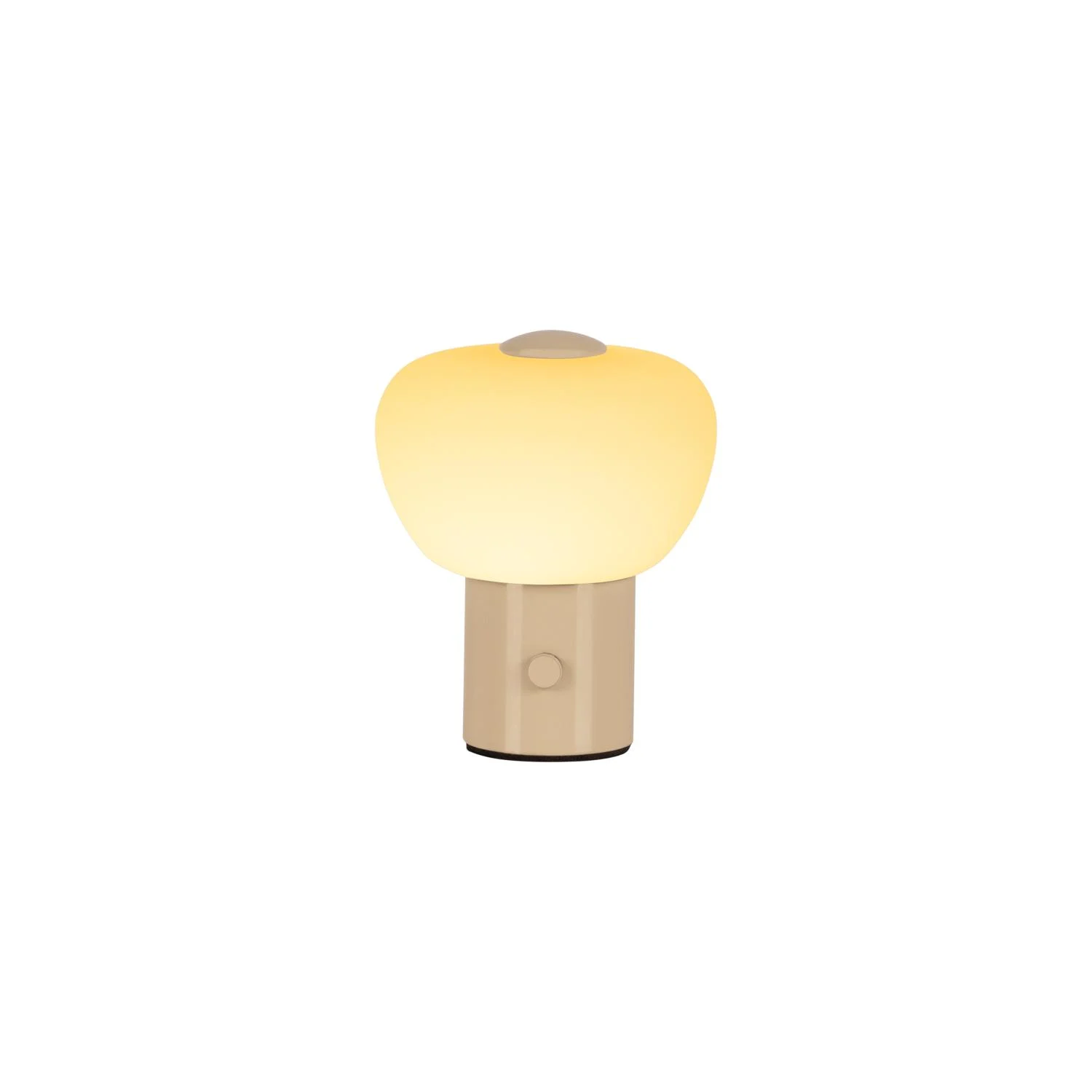 Lucide GUSTAV - Nabu00edjateu013enu00e1 stolnu00e1 lampa - Batu00e9riovu00fd balu00edk - u00d8 8 cm - LED tlmenu00e1 - 1x0,8W 2700K - kru00e9movu00e1 | Essential