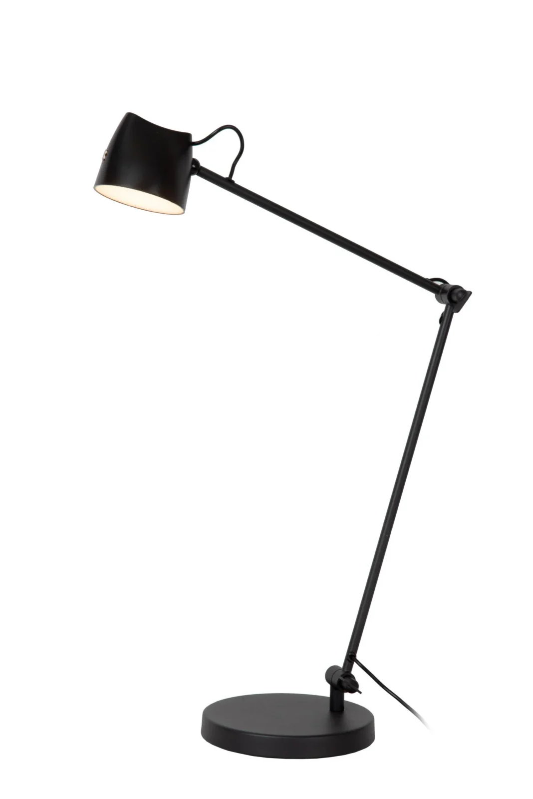 Lucide MILNE - Podlahovu00e1 u010du00edtacia lampa - LED tlmenu00e1 - 1x8W 2700K - u010dierna