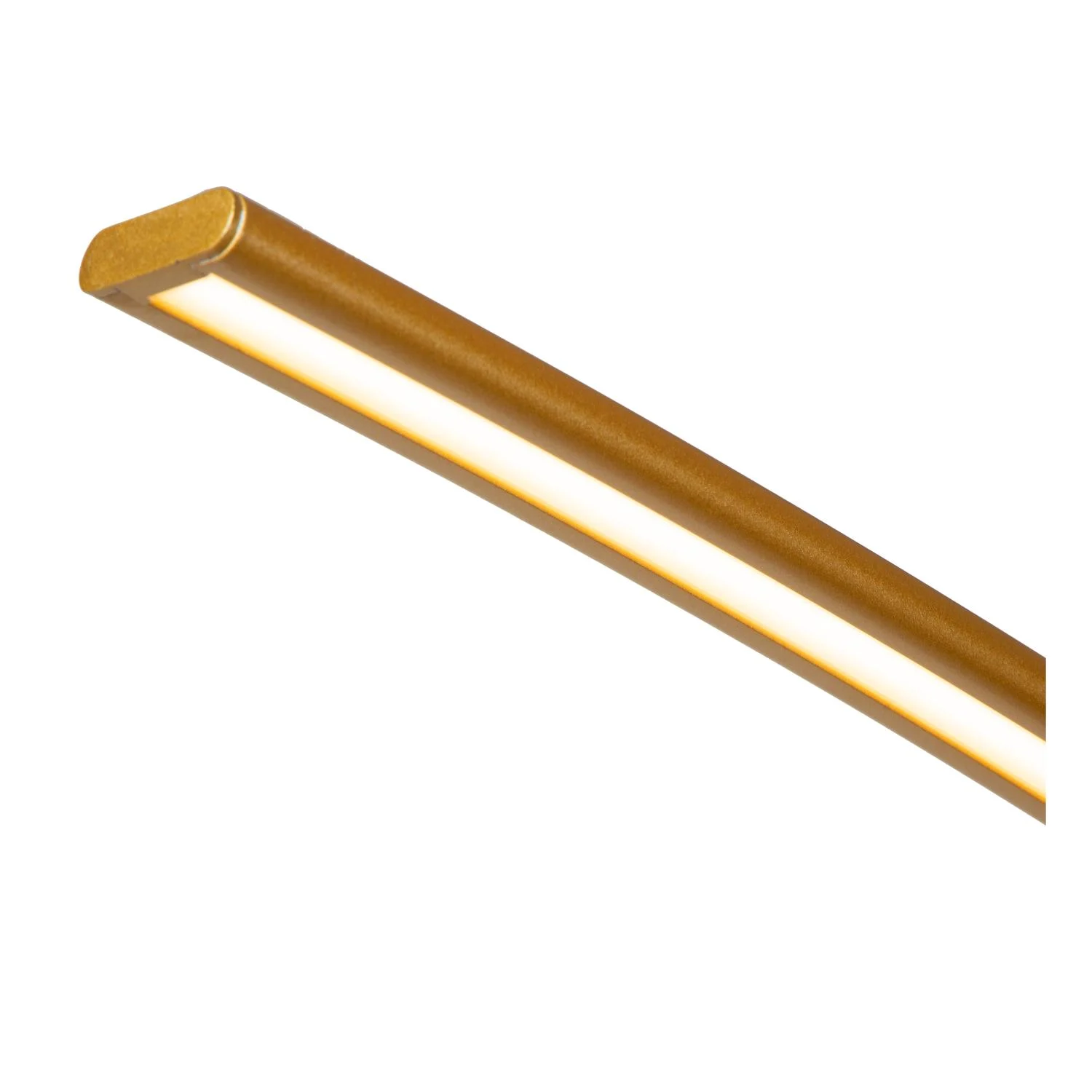 Lucide CURVE - oblu00fakovu00e1 stojaca lampa - LED tlmenu00e1 - 1x15W 2700K - matnu00e1 zlatu00e1 / mosadznu00e1