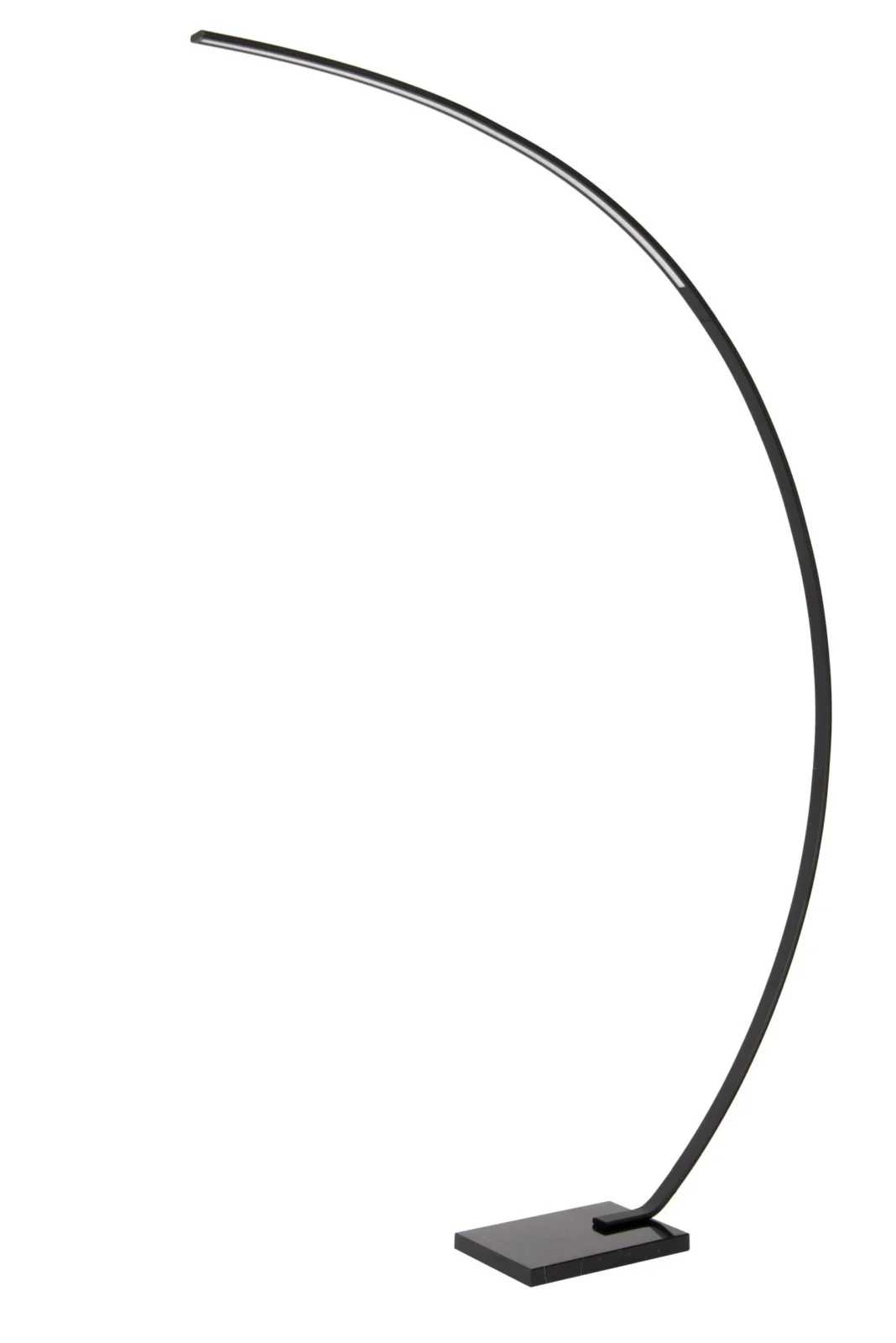Lucide CURVE - oblu00fakovu00e1 stojacia lampa - LED tlmenu00e1. - 1x15W 2700K - u010dierna