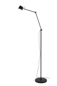 Lucide MILNE - Stojaca lampa - LED tlmenu00e1. - 1x8W 2700K - u010dierna