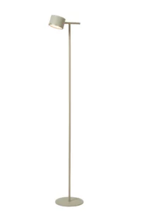 Lucide GIAN - Stojaca lampa - LED tlmenu00e1 - 1x9W 2700K - Taupe