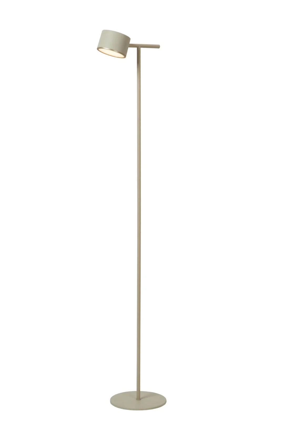 Lucide GIAN - Stojaca lampa - LED tlmenu00e1 - 1x9W 2700K - Taupe