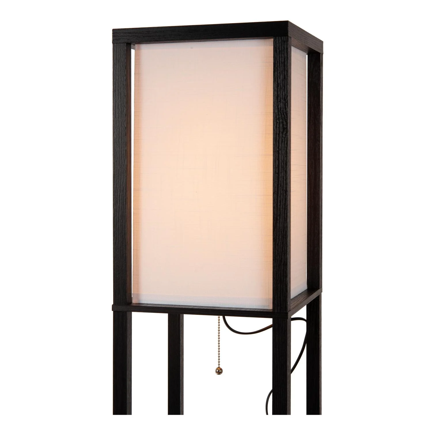 Lucide MENNO - Stojaca lampa - 1xE27 - S bezdru00f4tovou nabu00edjau010dkou - u010dierna