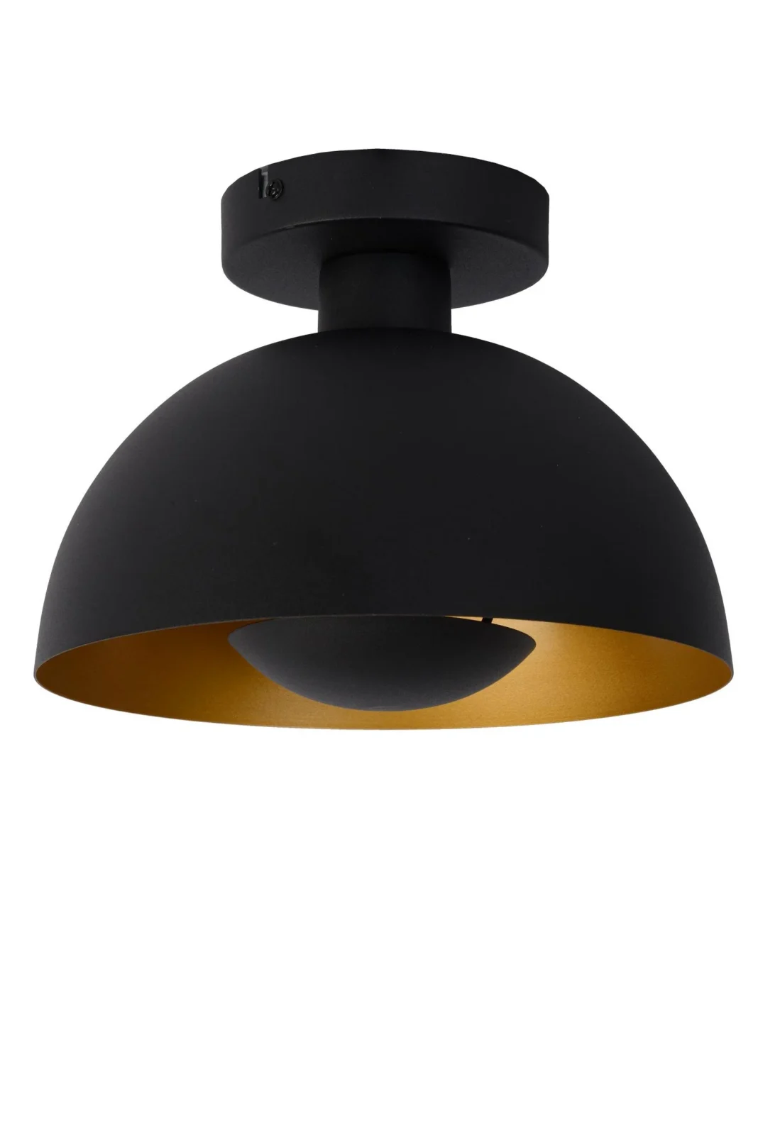 Lucide SIEMON - Zapustenu00e9 stropnu00e9 svetlo - u00d8 25 cm - 1xE27 - u010dierne