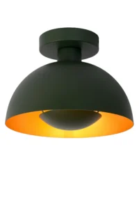 Lucide SIEMON - Zapustenu00e9 stropnu00e9 svetlo - u00d8 25 cm - 1xE27 - zelenu00e9
