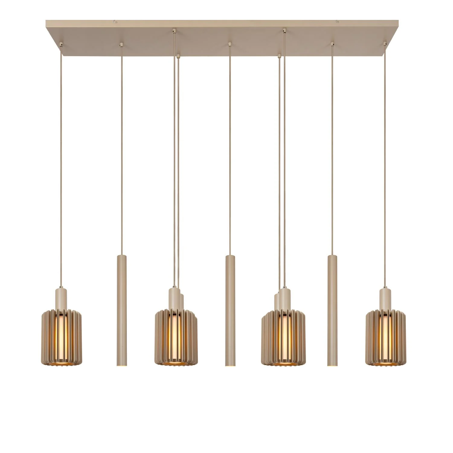 Lucide LAMBRES - Zu00e1vesnu00e9 svetlo - 6xE27 - Taupe