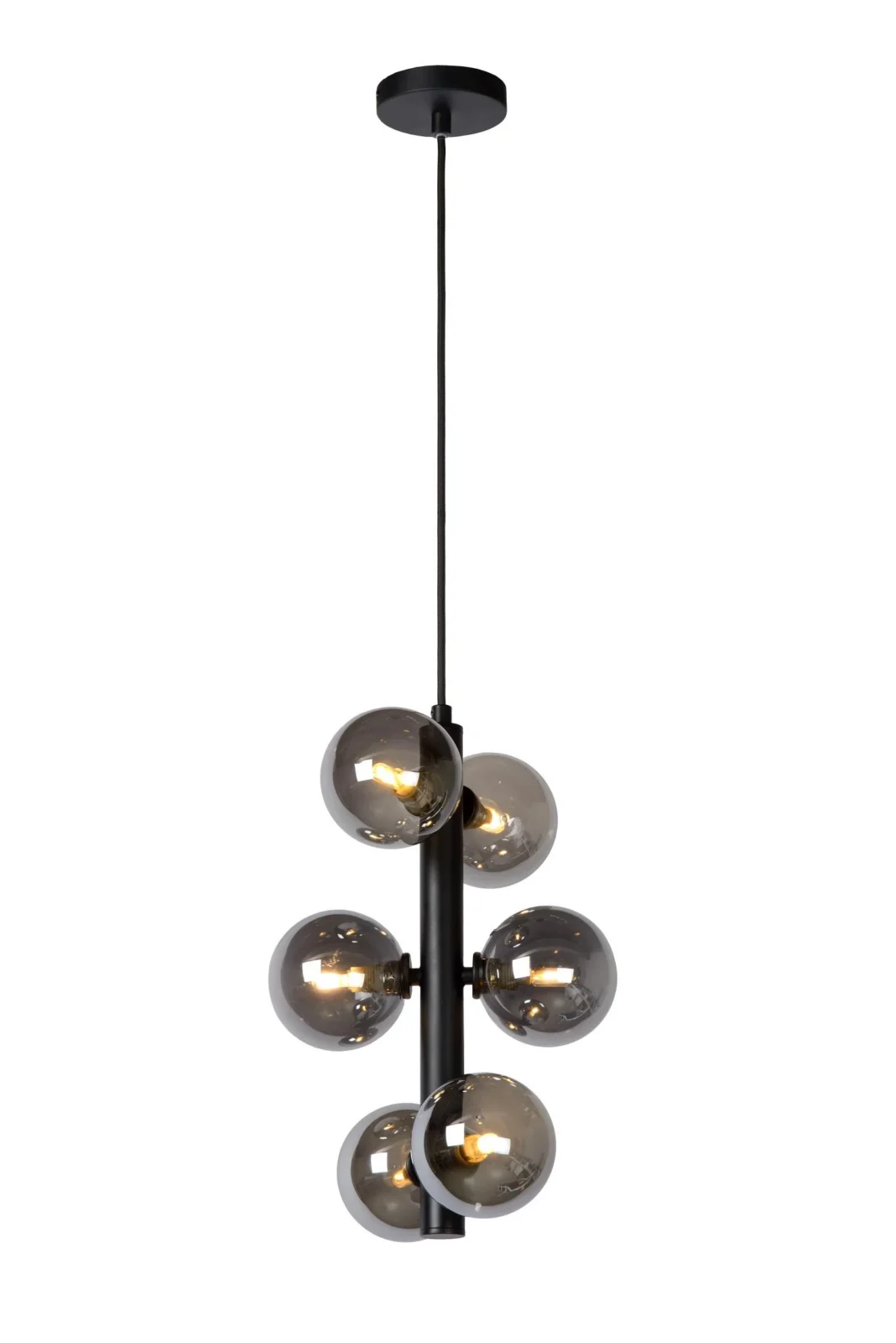 Lucide TYCHO - zu00e1vesnu00e9 svetlo - u00d8 25,5 cm - 6xG9 - u010dierna