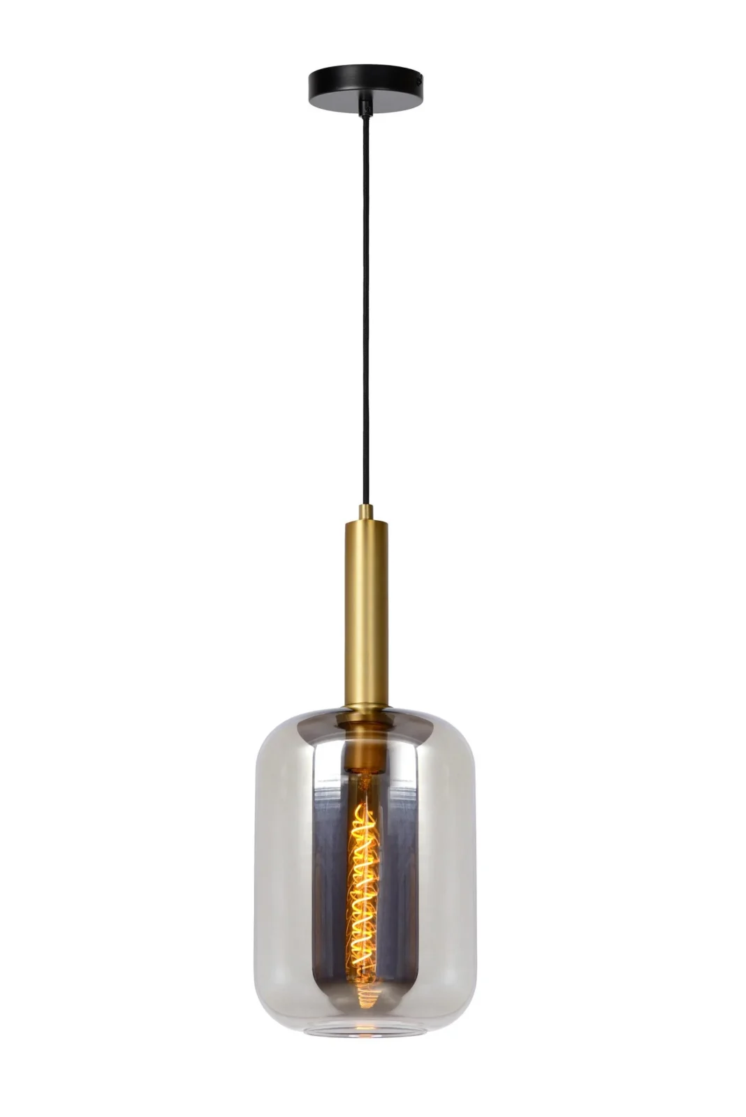 Lucide JOANET - Zu00e1vesnu00e9 svetlo - u00d8 22 cm - 1xE27 - Smoke Grey