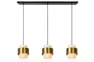 Lucide FIRMIN - Zu00e1vesnu00e9 svetlo - 3xE27 - Matt Gold / Brass