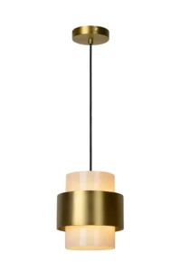 Lucide FIRMIN - Zu00e1vesnu00e9 svetlo - u00d8 20 cm - 1xE27 - Matt Gold / Brass