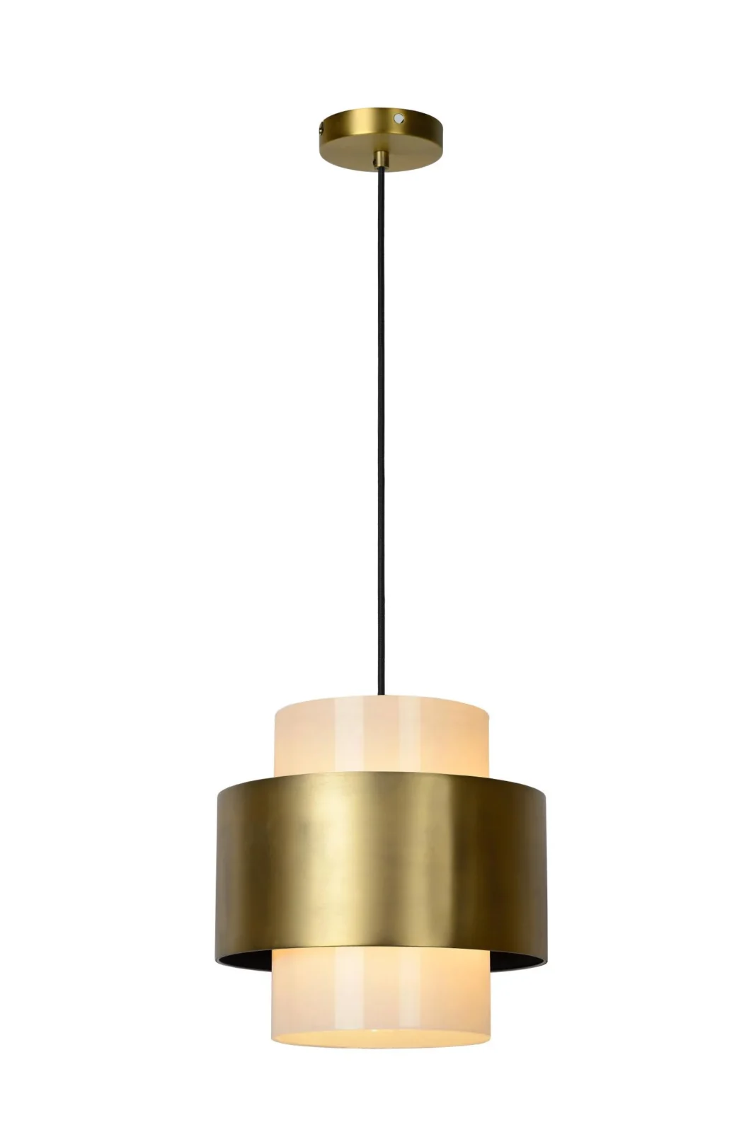 Lucide FIRMIN - Zu00e1vesnu00e9 svetlo - u00d8 30 cm - 1xE27 - Matt Gold / Brass