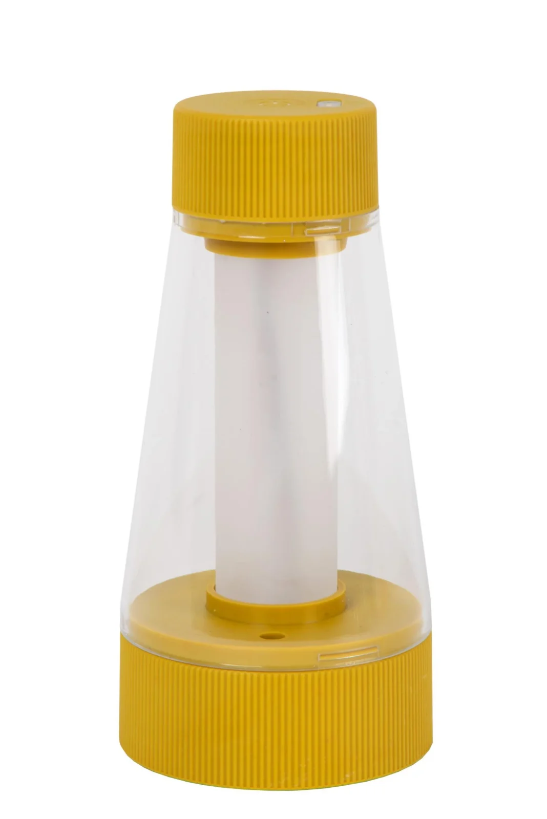Lucide LORALI - Nabu00edjateu013enu00e1 stolnu00e1 lampa do interiu00e9ru/exteriu00e9ru - batu00e9riovu00fd balu00edk - u00d8 7,7 cm - LED tlmenu00e1 - 1x1,2W 2600K/3000K - IP44 - Okrovu00e1 u017eltu00e1
