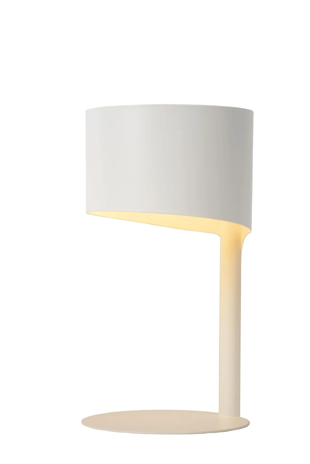 Lucide KNULLE - Stolnu00e1 lampa - u00d8 15 cm - 1xE14 - biela