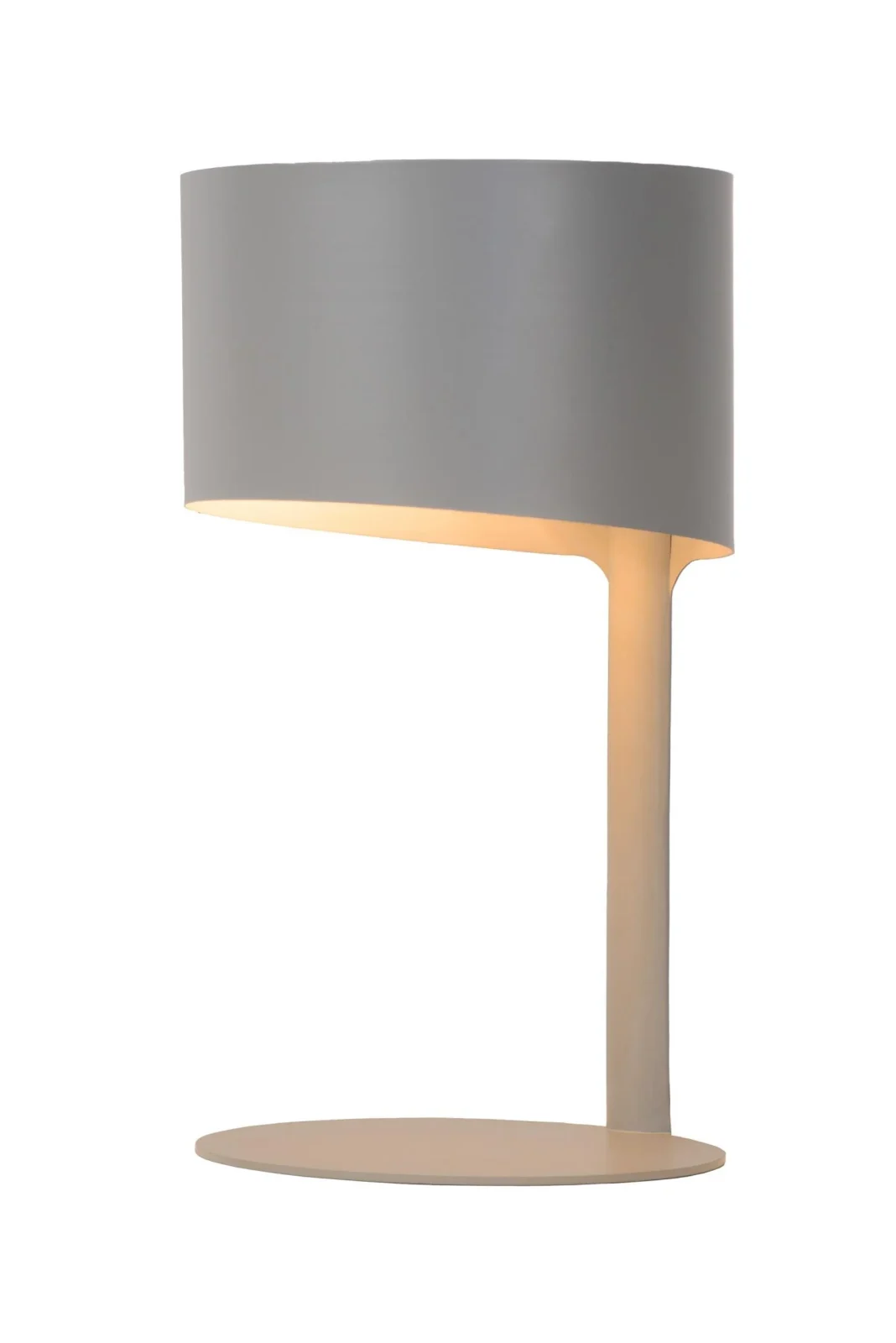 Lucide KNULLE - Stolnu00e1 lampa - u00d8 15 cm - 1xE14 - Sivu00e1