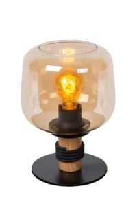 Lucide ILONA - Stolnu00e1 lampa - u00d8 18 cm - 1xE27 - Jantar