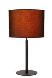 Lucide MAYA - Stolnu00e1 lampa - u00d8 26 cm - 1xE27 - u010cierna
