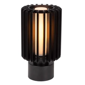 Lucide LAMBRES - Stolnu00e1 lampa - u00d8 15 cm - 1xE27 - u010dierna