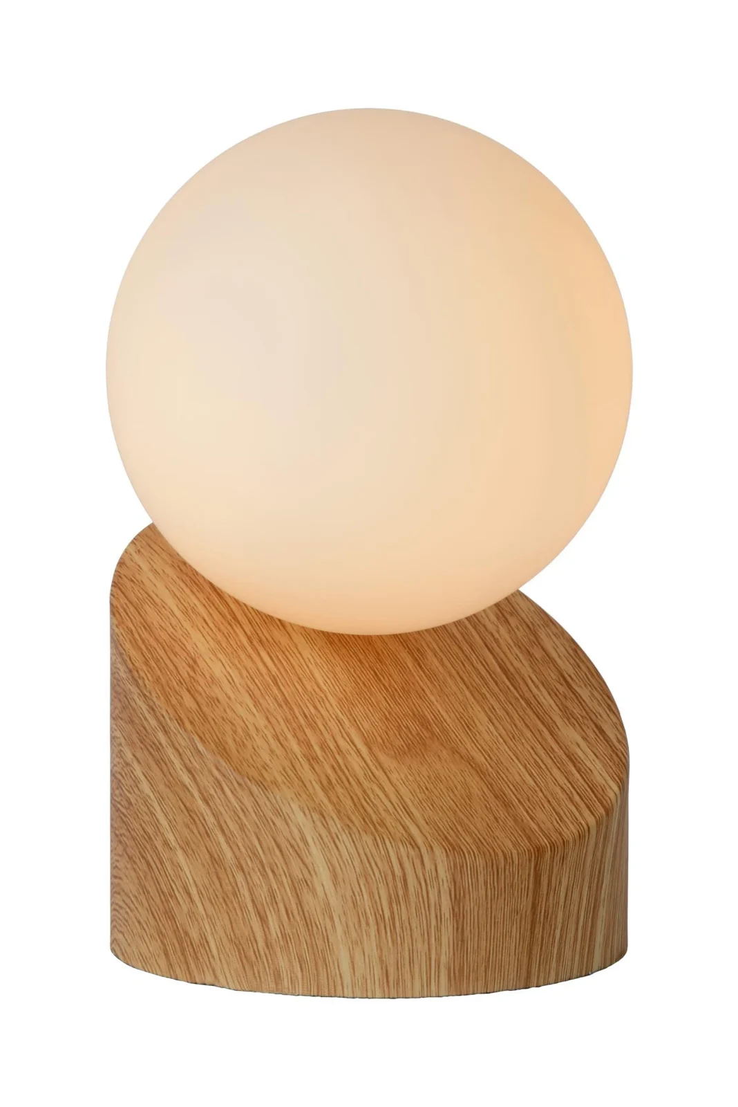 Lucide LEN - Stolnu00e1 lampa - u00d8 10 cm - 1xG9 - Svetlu00fd drevenu00fd vzhu013ead