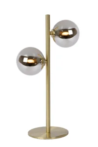 Lucide TYCHO - Stolnu00e1 lampa - 2xG9 - Matt Gold / Brass