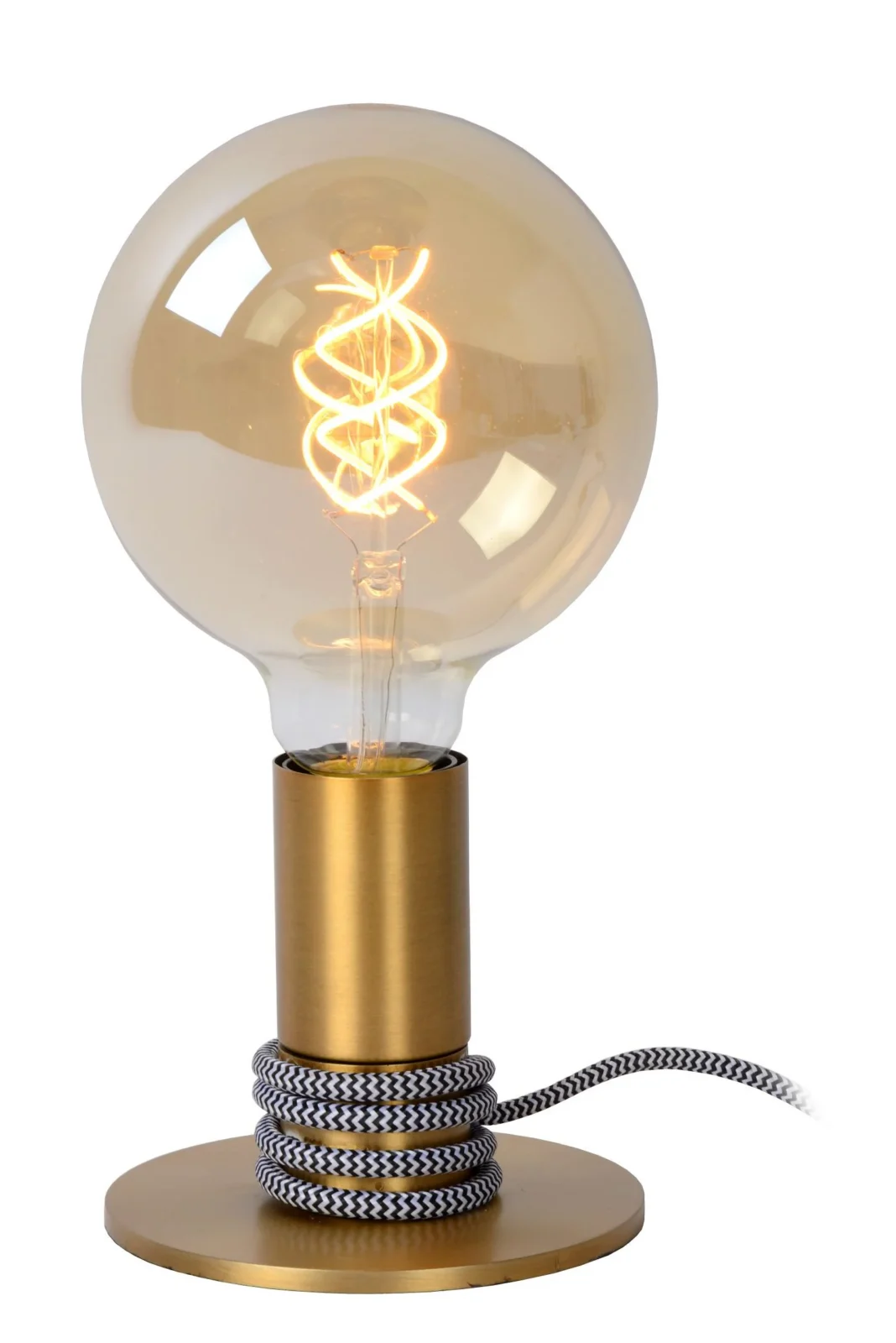 Lucide MARIT - Stolnu00e1 lampa - 1xE27 - Matt Gold / Brass