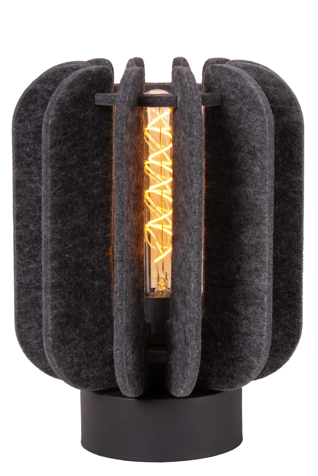 Lucide RAFAL - Stolnu00e1 lampa - u00d8 23 cm - 1xE27 - Sivu00e1