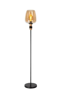 Lucide ILONA - Stojacia lampa - u00d8 34 cm - 1xE27 - jantu00e1r