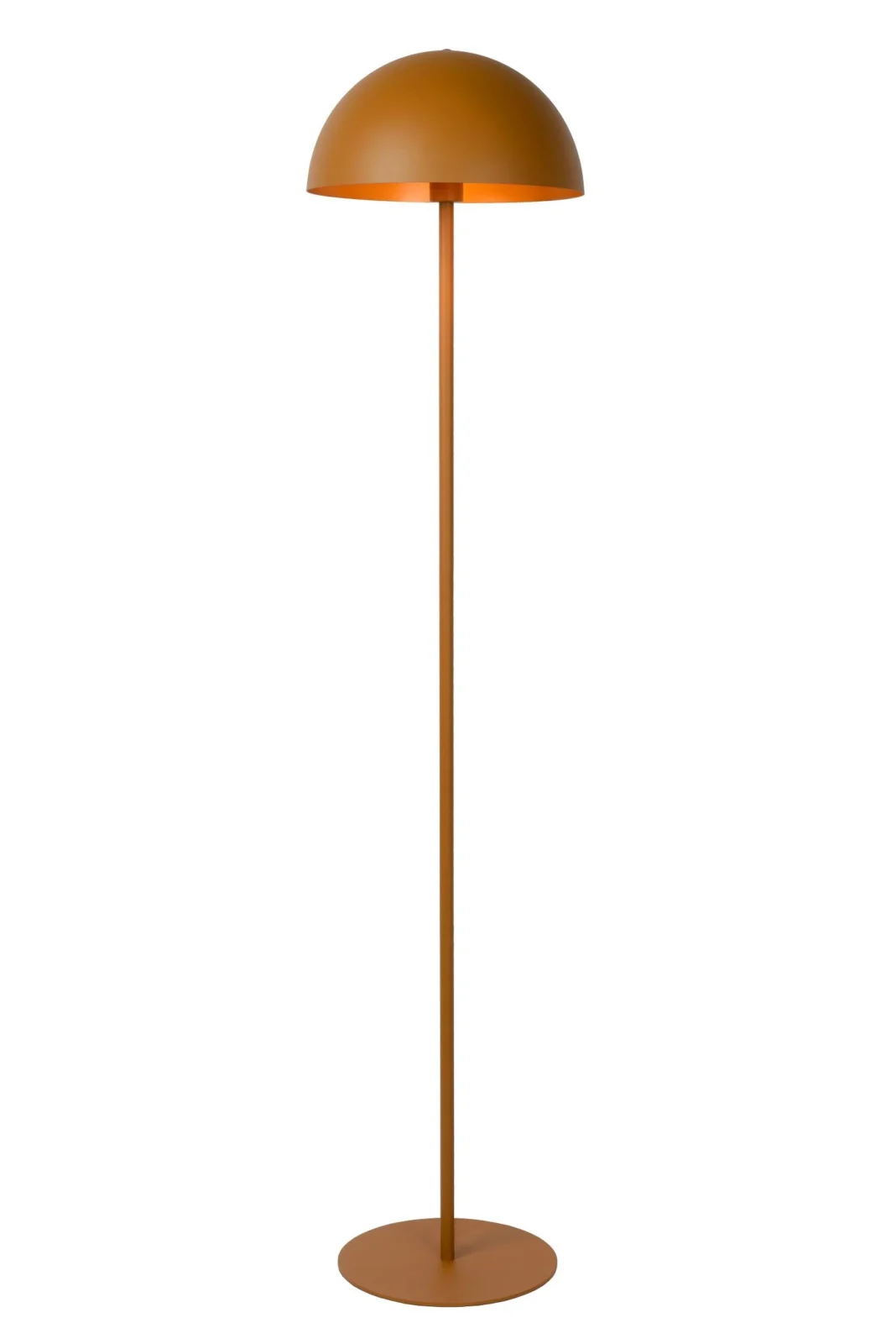 Lucide SIEMON - Stojacia lampa - u00d8 35 cm - 1xE27 - Okrovu00e1 u017eltu00e1