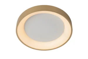 Lucide VIDAL - Zapustenu00e9 stropnu00e9 svetlo - u00d8 28 cm - LED stmievanu00e9 - 1x20W 2700K - matnu00e9 zlato / mosadz
