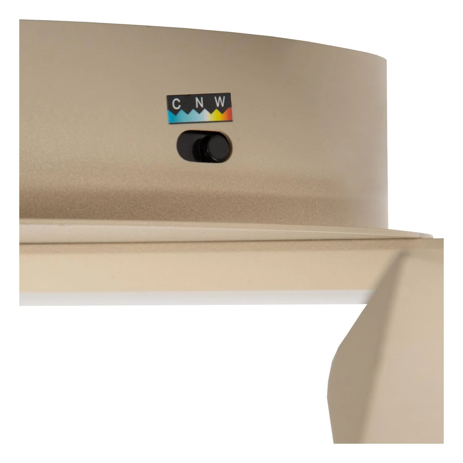 Lucide MENUET - Zapustenu00e9 stropnu00e9 svetlo - u00d8 60 cm - LED Dim. - CCT - 1x46W 2200K/3000K - Taupe - Premium