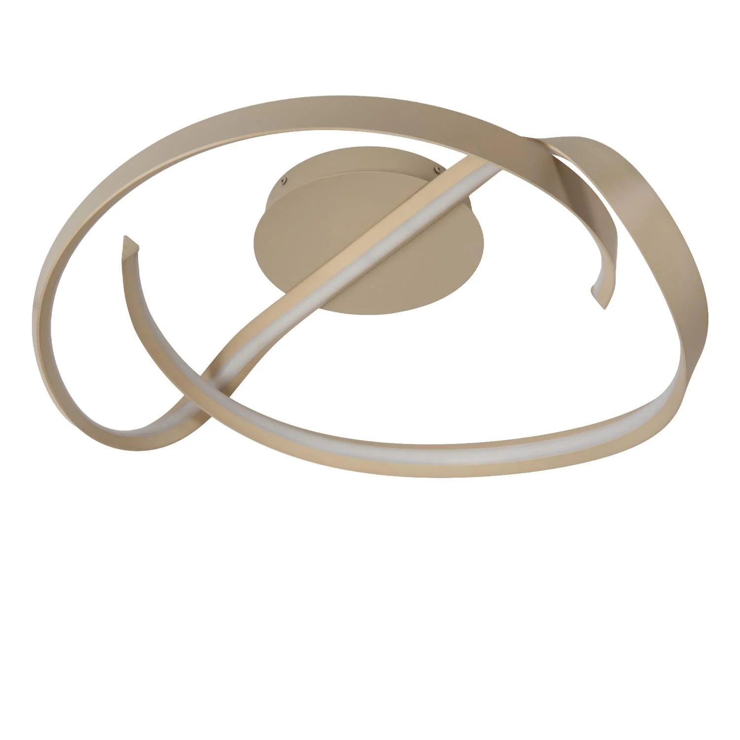 Lucide MENUET - Zapustenu00e9 stropnu00e9 svetlo - u00d8 60 cm - LED Dim. - CCT - 1x46W 2200K/3000K - Taupe - Premium