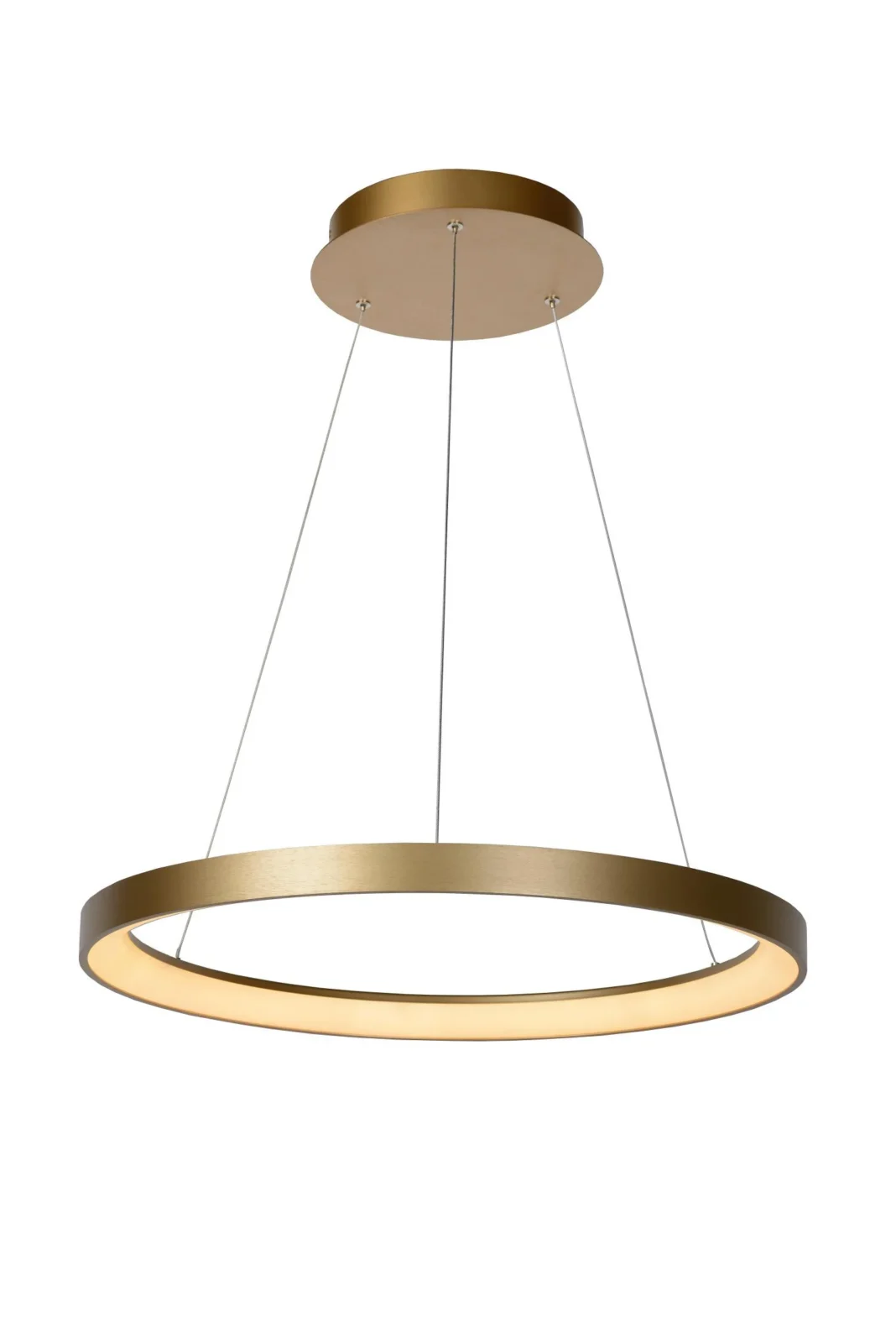 Lucide VIDAL - zu00e1vesnu00e9 svetlo - u00d8 58 cm - LED tlmenu00e9 - 1x48W 2700K - matnu00e9 zlato / mosadz