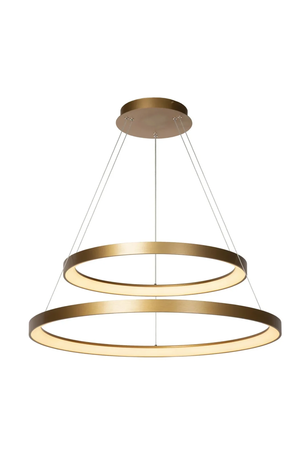 Lucide VIDAL - Zu00e1vesnu00e9 svetlo - u00d8 78 cm - LED tlmenu00e9. - 1x92W 2700K - Matnu00e9 zlato / mosadz | Pru00e9miovu00e9