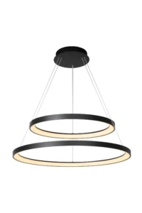 Lucide VIDAL - zu00e1vesnu00e9 svetlo - u00d8 78 cm - LED tlmenu00e9. - 1x92W 2700K - u010dierna | Pru00e9miovu00e9