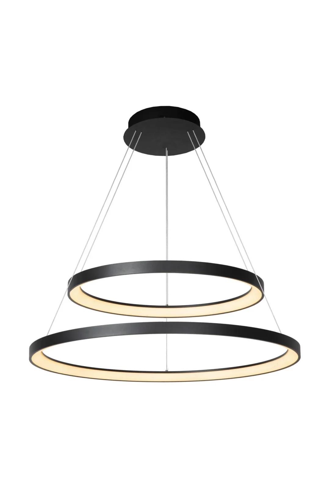 Lucide VIDAL - zu00e1vesnu00e9 svetlo - u00d8 78 cm - LED tlmenu00e9. - 1x92W 2700K - u010dierna | Pru00e9miovu00e9