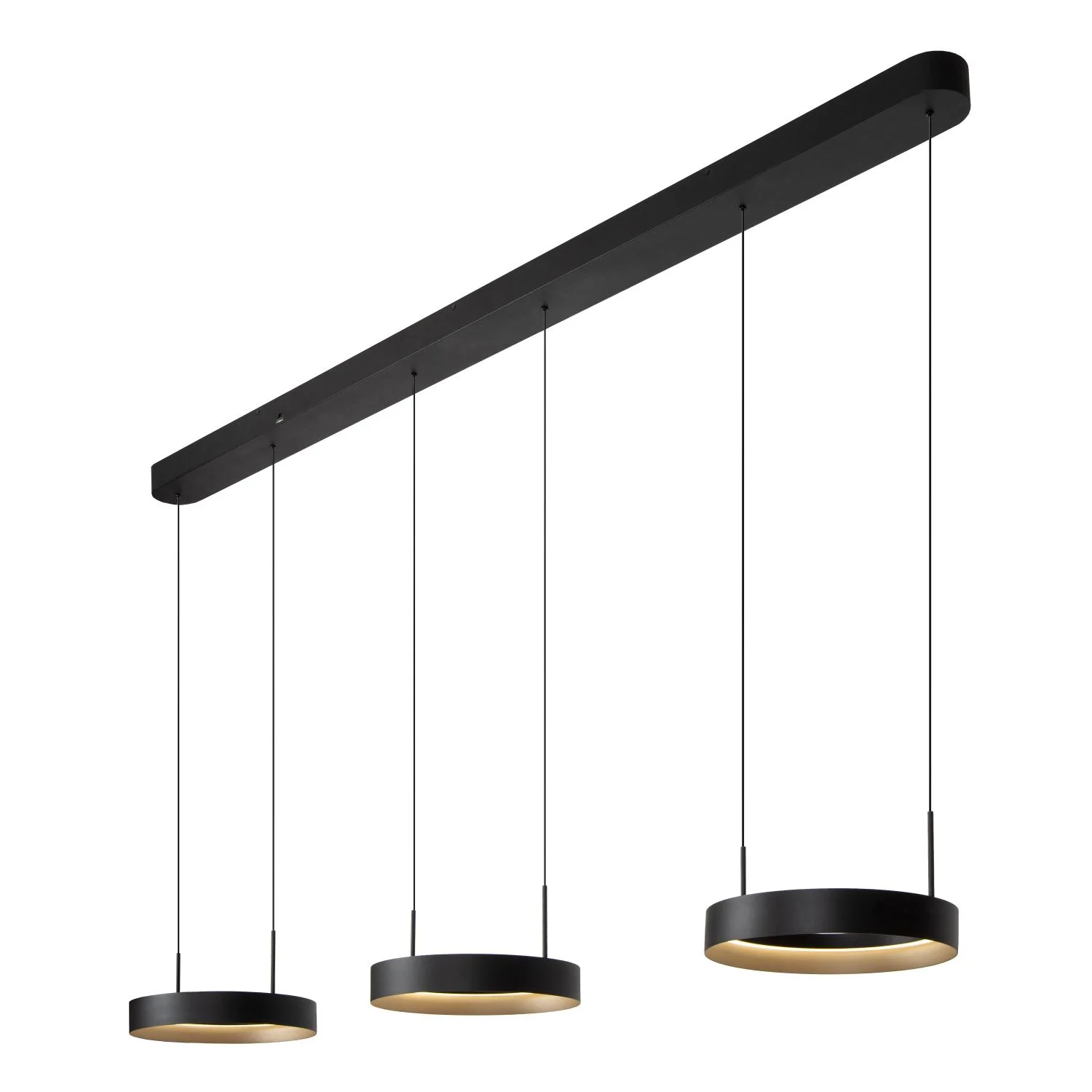 Lucide RADIANT - Zu00e1vesnu00e9 svetlo - LED Dim. - CCT - 3x18,6W 2200K/3000K - u010dierna - Vibes