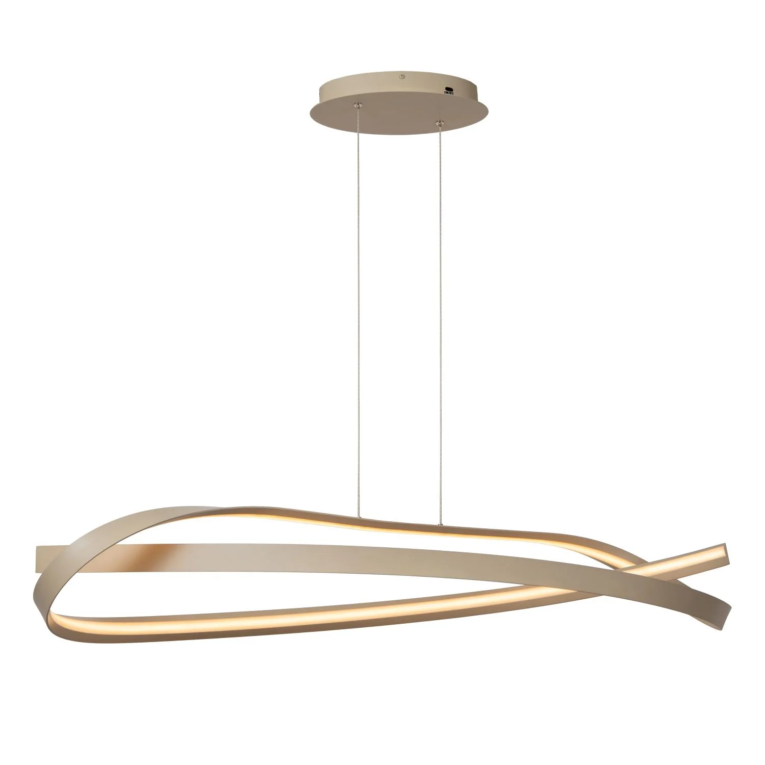 Lucide MENUET - Zu00e1vesnu00e9 svetlo - LED Dim. - CCT - 1x46W 2200K/3000K - Taupe - Premium