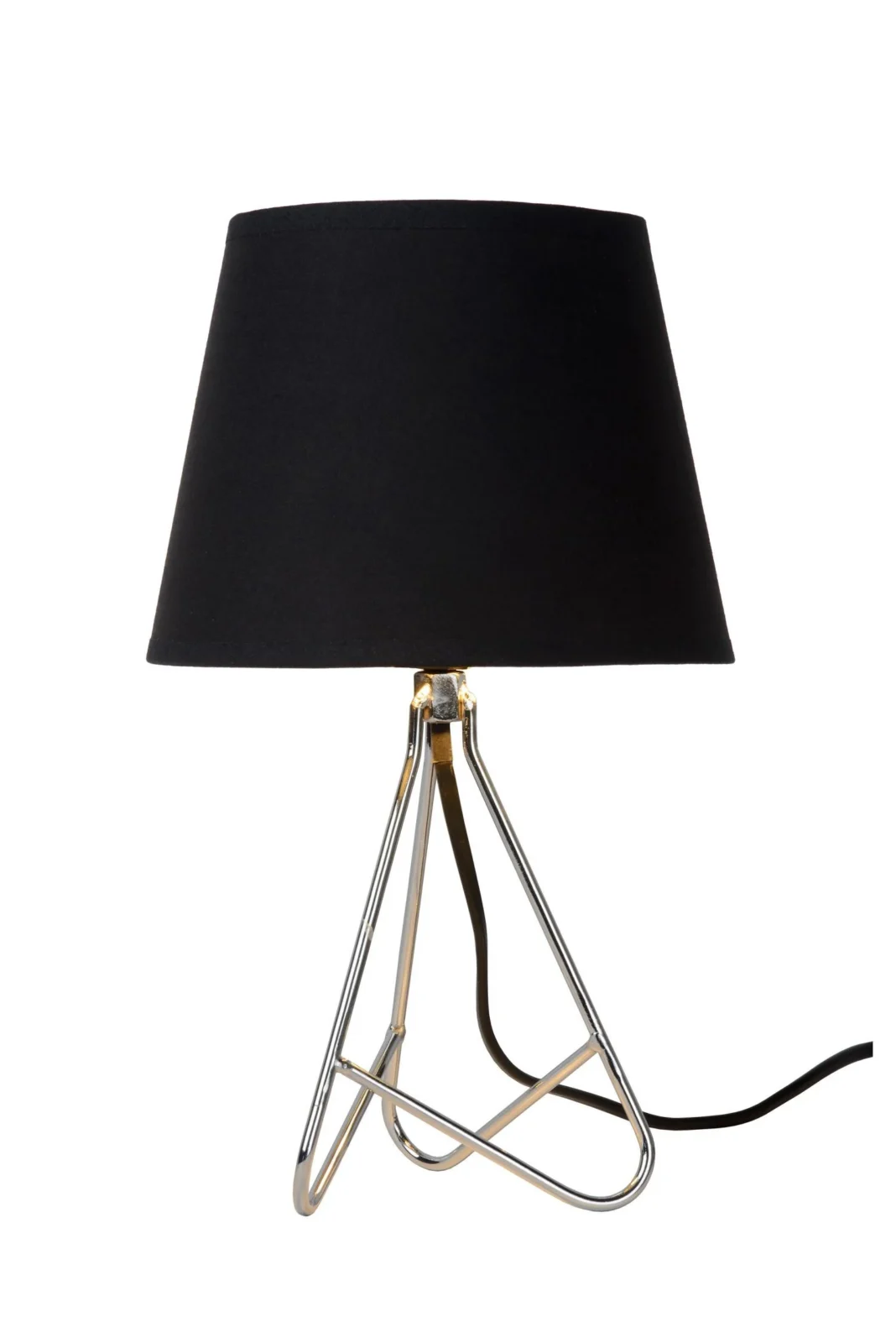 Lucide GITTA - stolnu00e1 lampa - u00d8 17 cm - 1xE14 - chru00f3m