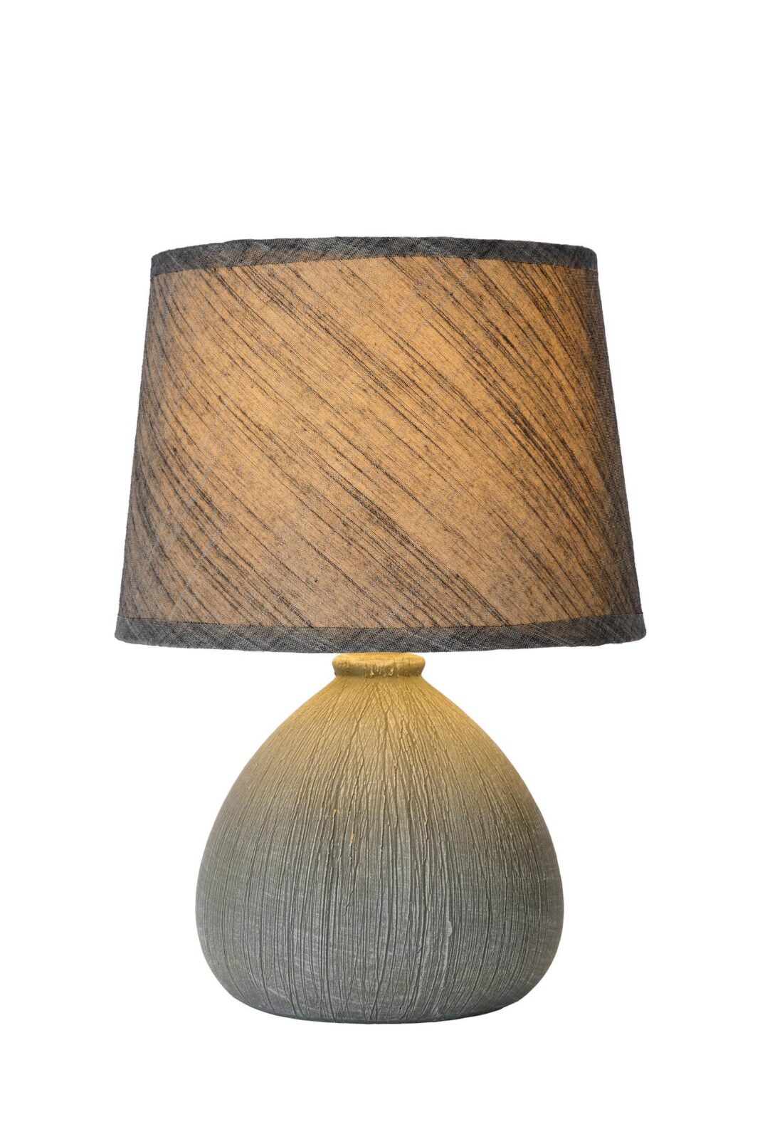 Lucide RAMZI - Stolnu00e1 lampa - u00d8 18 cm - 1xE14 - sivu00e1