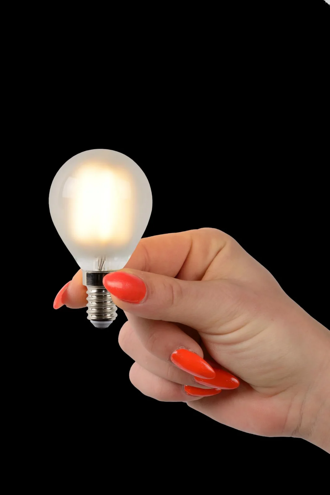 Lucide P45 - u017diarovka s vlu00e1knom - u00d8 4,5 cm - LED tlmenu00e1. - E14 - 1x4W 2700K - matovanu00e1