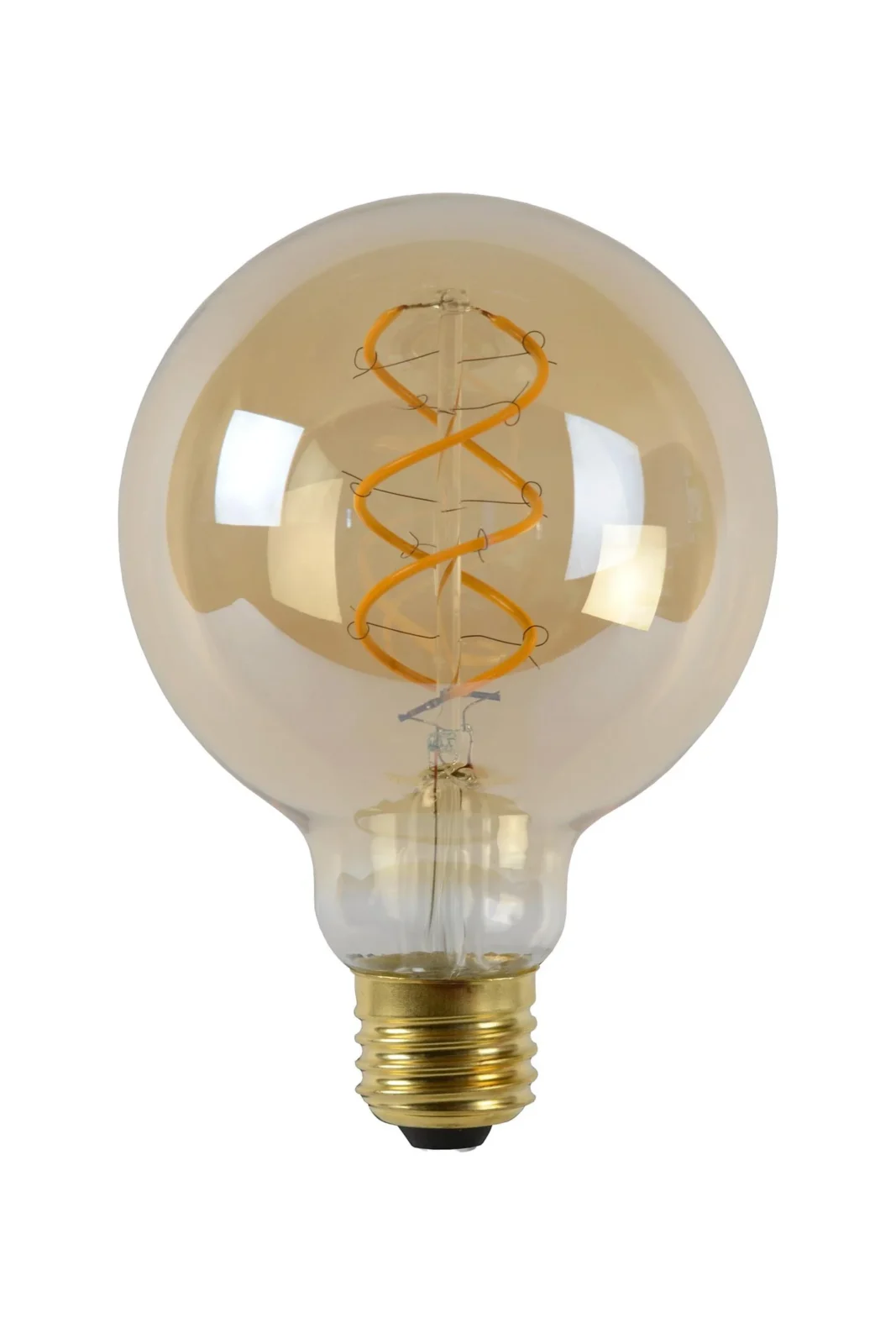 Lucide G95 - u017diarovka s vlu00e1knom - u00d8 9,5 cm - LED tlmenu00e1. - E27 - 1x4,9W 2200K - jantu00e1rovu00e1