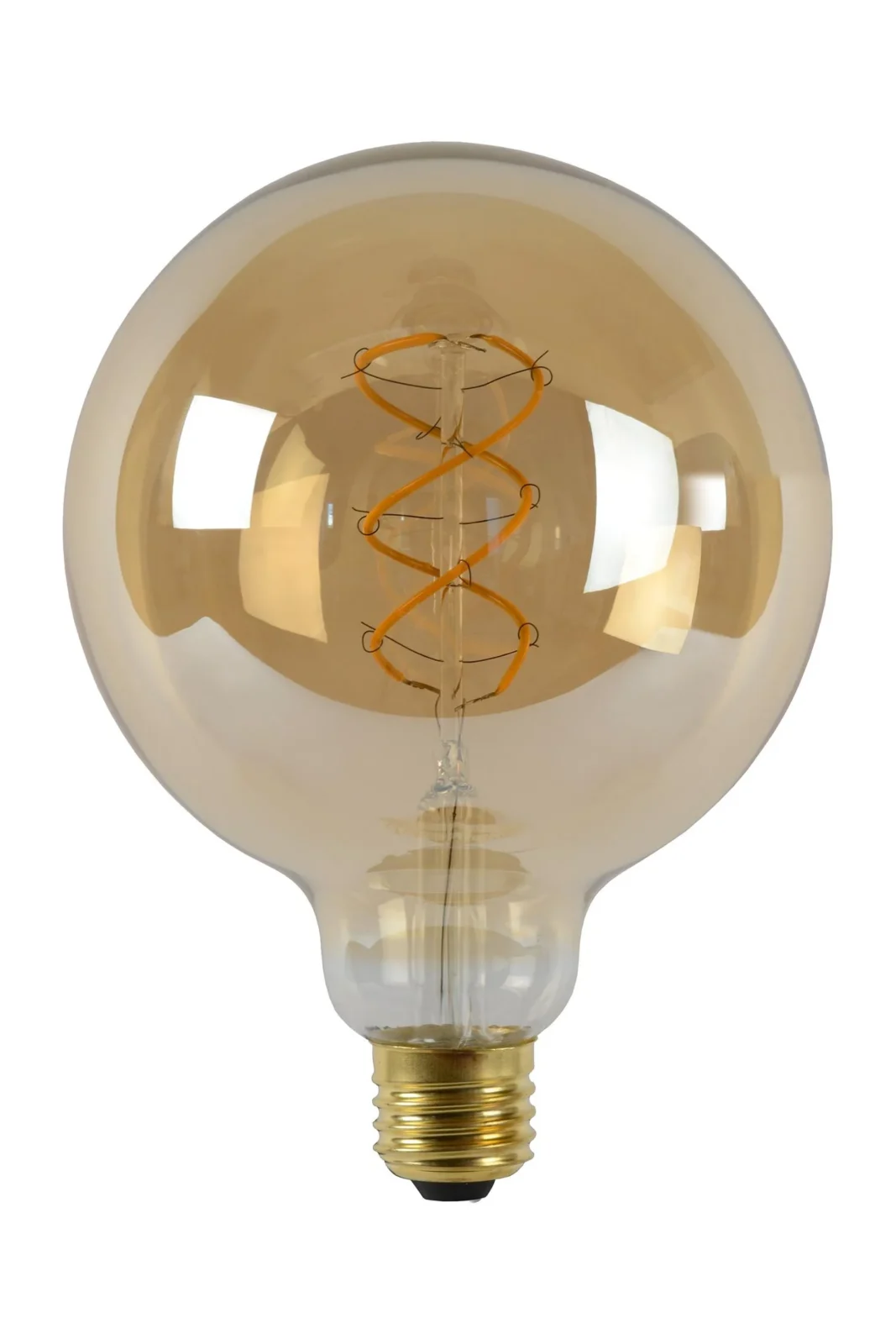 Lucide G125 - u017diarovka s vlu00e1knom - u00d8 12,5 cm - LED tlmenu00e1. - E27 - 1x4,9W 2200K - jantu00e1rovu00e1