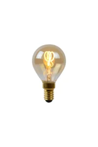 Lucide P45 - u017diarovka s vlu00e1knom - u00d8 4,5 cm - LED tlmenu00e1. - E14 - 1x3W 2200K - jantu00e1rovu00e1